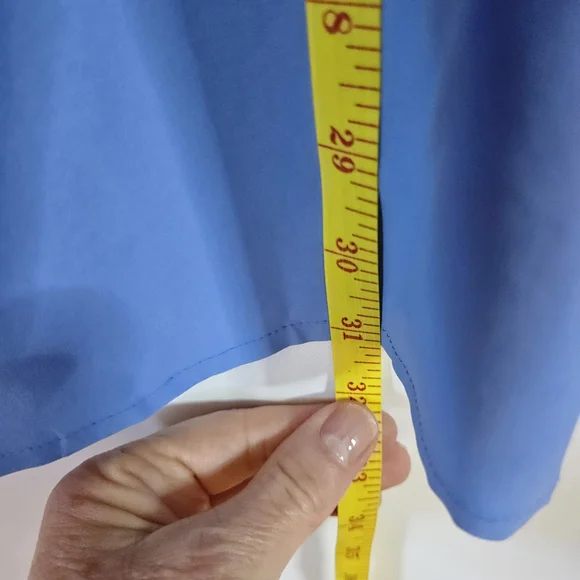 Coolibar Sky Blue Asymmetrical Tunic Top UPF50 Spring Summer Resort Vacation - Picture 11 of 15